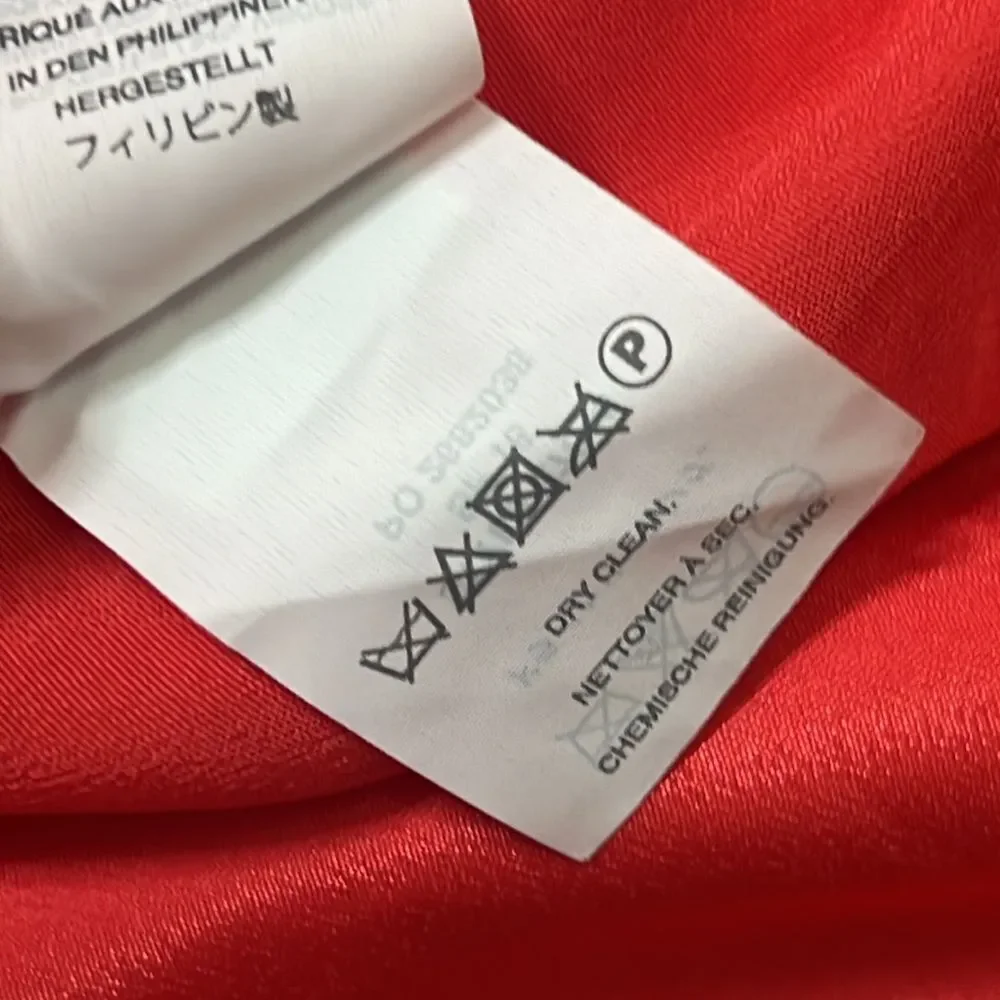 J.CREW BELL SLEEVE PAPAYA CREPE‎ DRESS SIZE 4